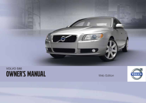 2011 Volvo S80 Owners Manual